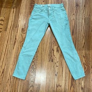 Mint green jeans